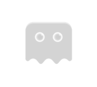 a white ghost icon on a black background